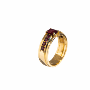 Bague en or 18 carats et rubis naturel – Éclat d’âme