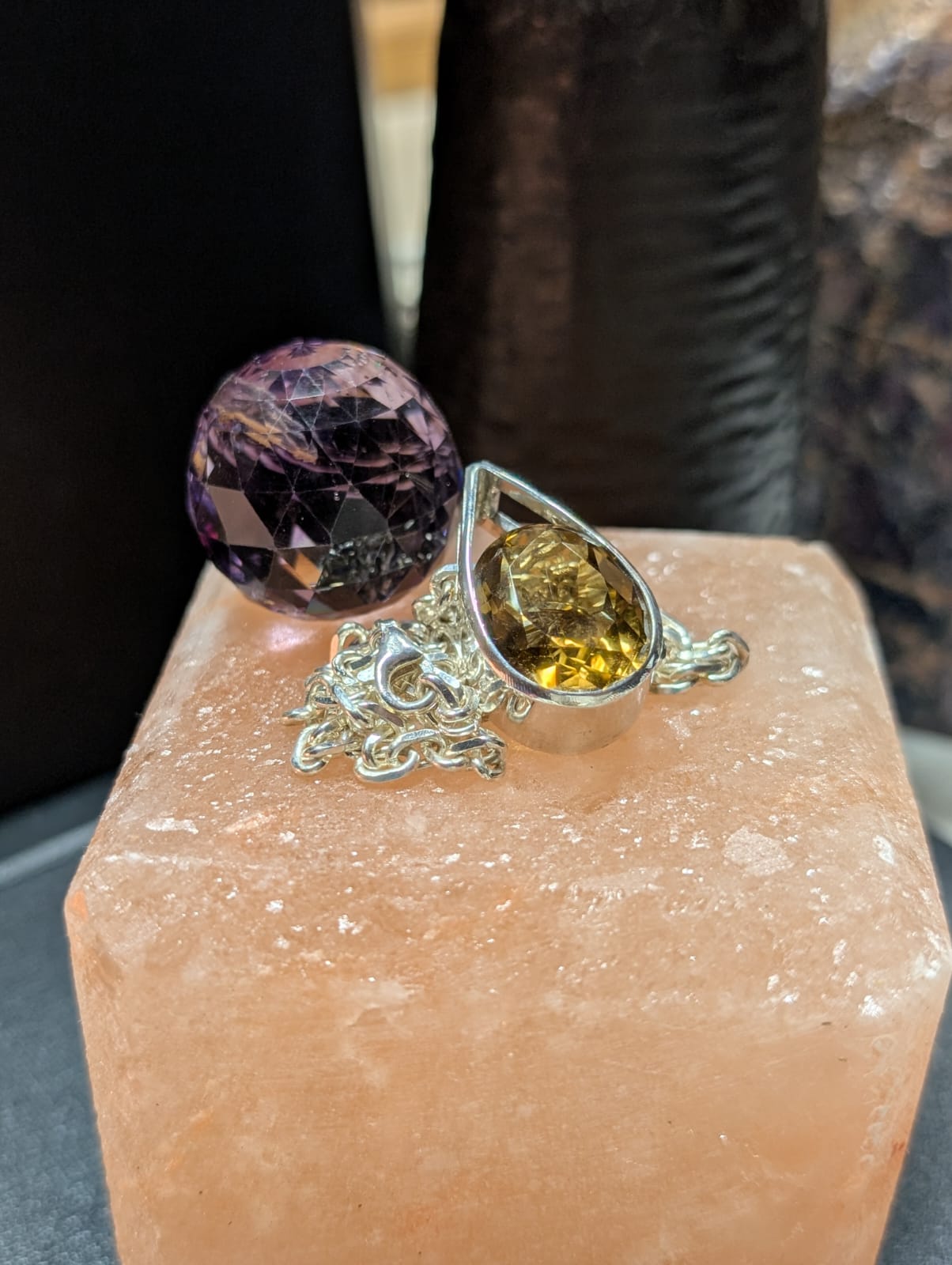 Pendentif Goutte de Soleil en Citrine Naturelle – Image 2