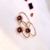 Bague(s) en or 18 carats sertie(s) de grenats Malaya d’Ampanihy – Image 3